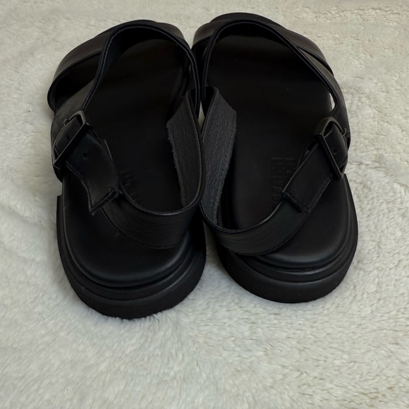Camper Women’s Edy Black Leather Strappy Sandals Sz 38(7.5), Like New - Picture 5 of 9